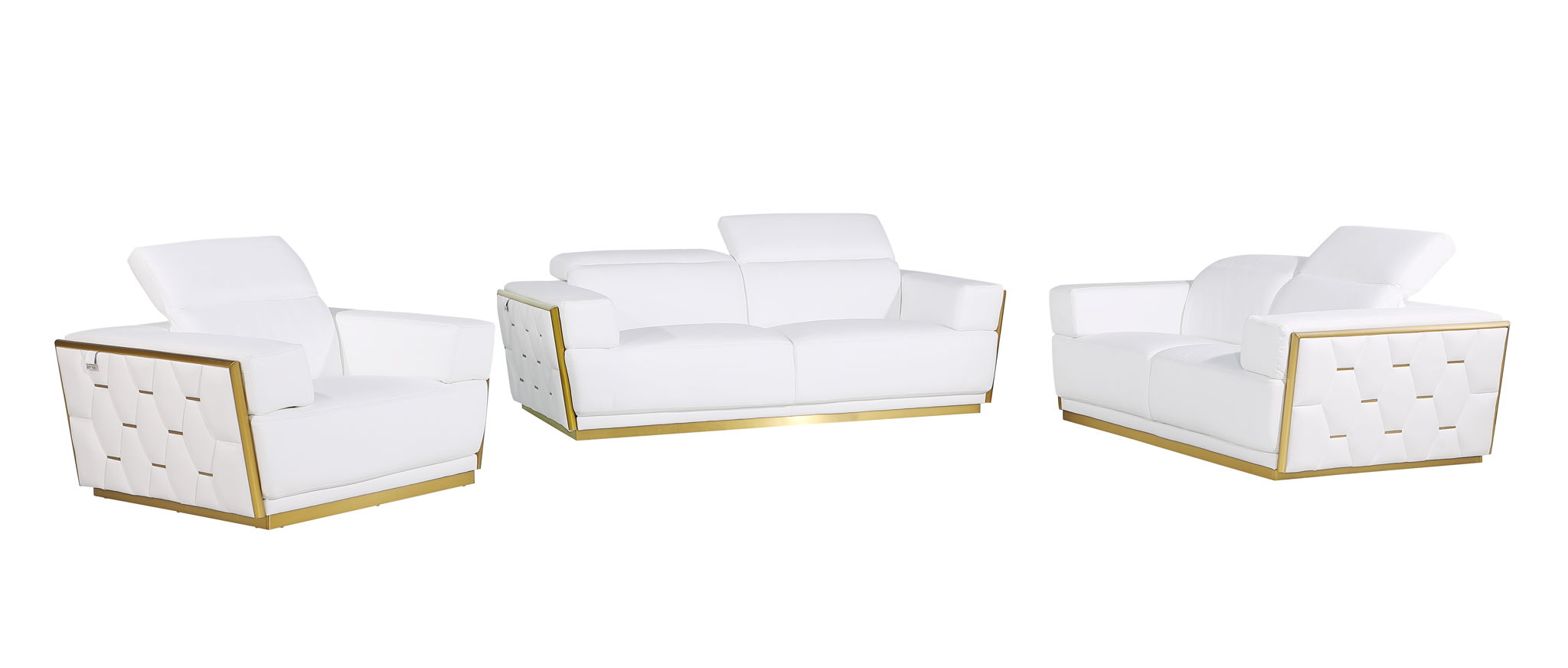 1111 - Leather Living Room Set