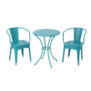 Lourdes - 3 Piece Metal Set - Teal