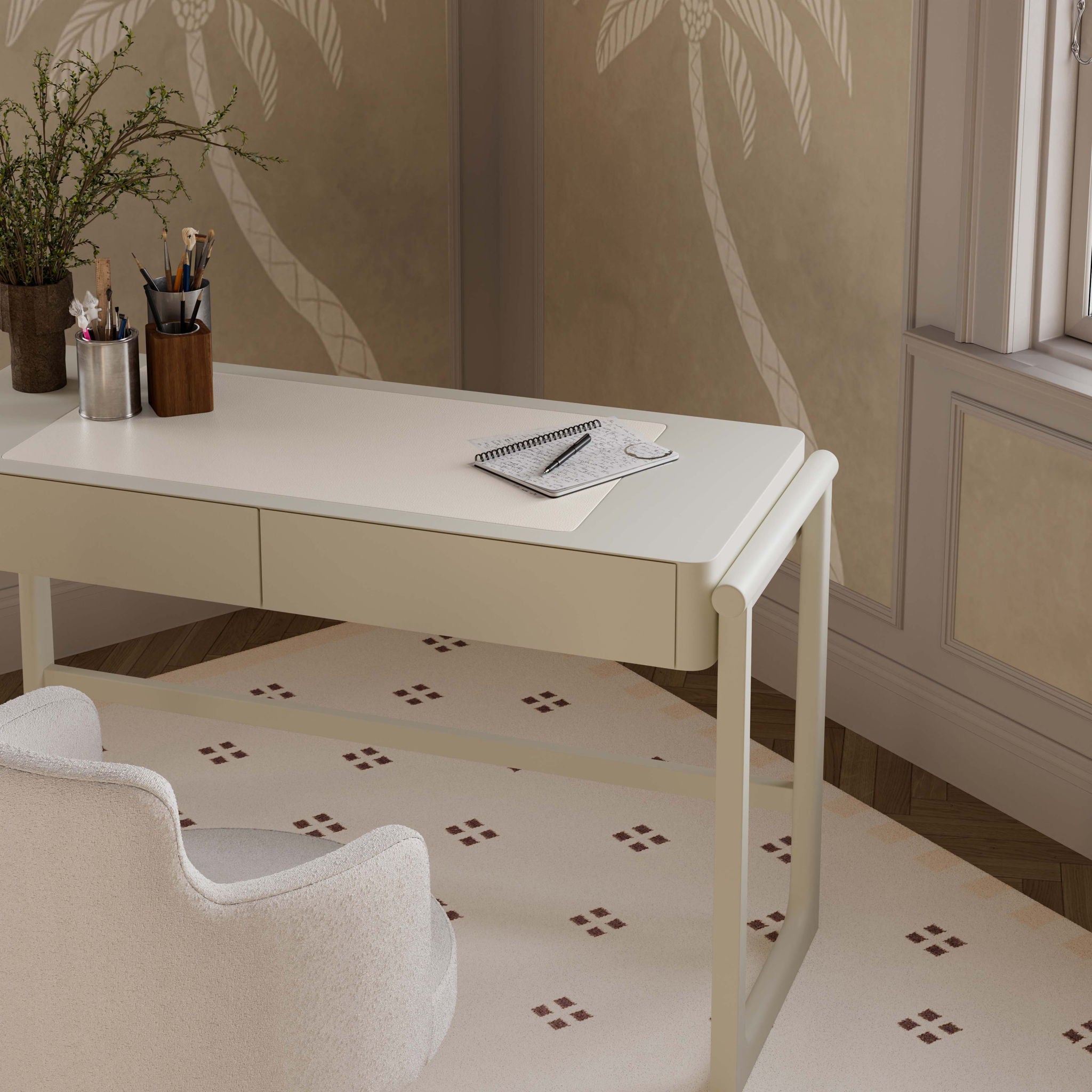 Alfalfa - 2 Drawer Desk - Thumbnail 5