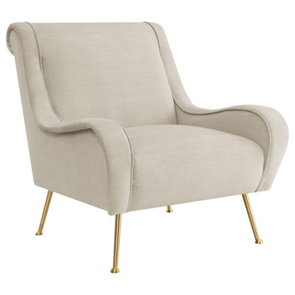 Ricci - Upholstered Saddle Arm Accent Chair