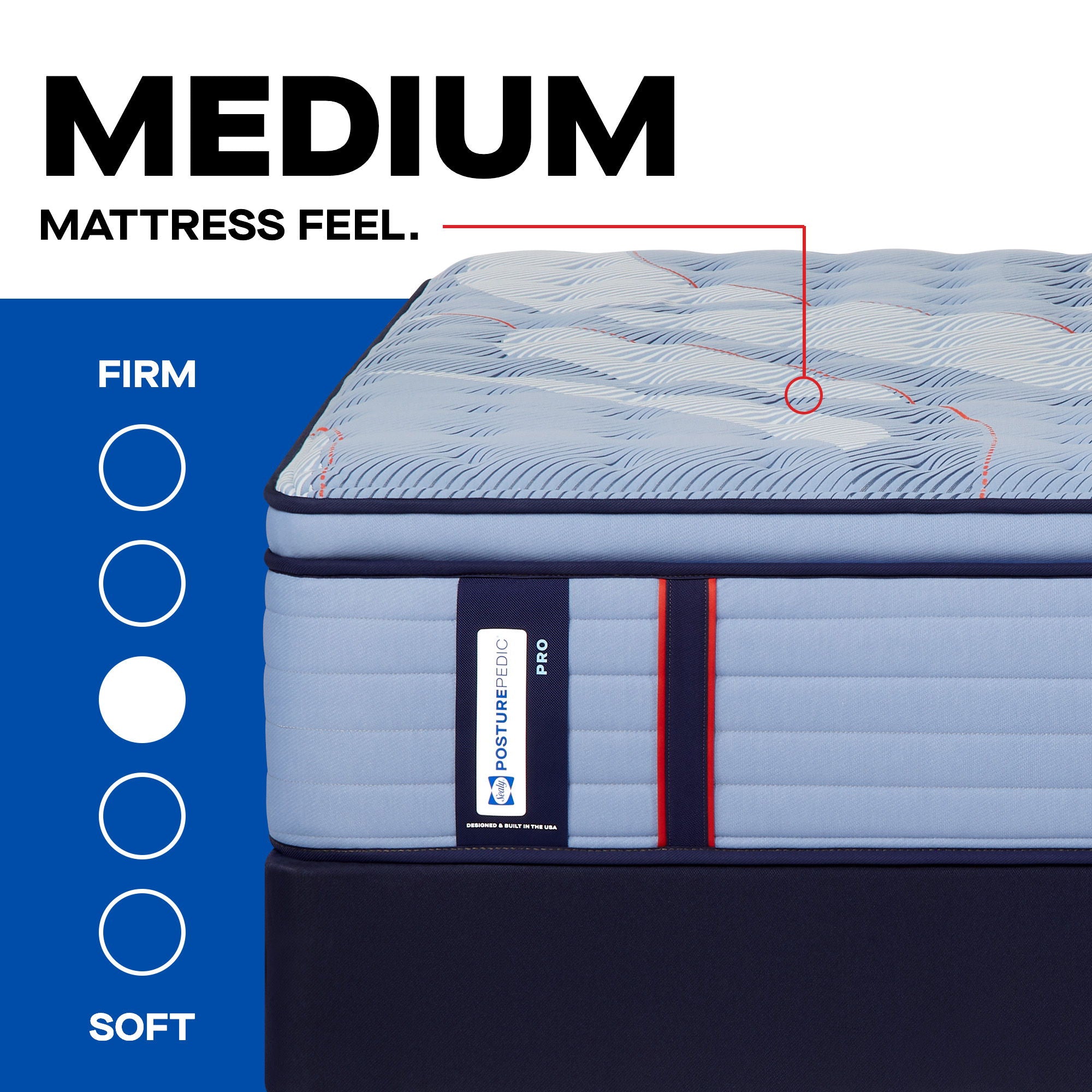 Posturepedic Pro - Indianapolis Euro Pillow Top Medium