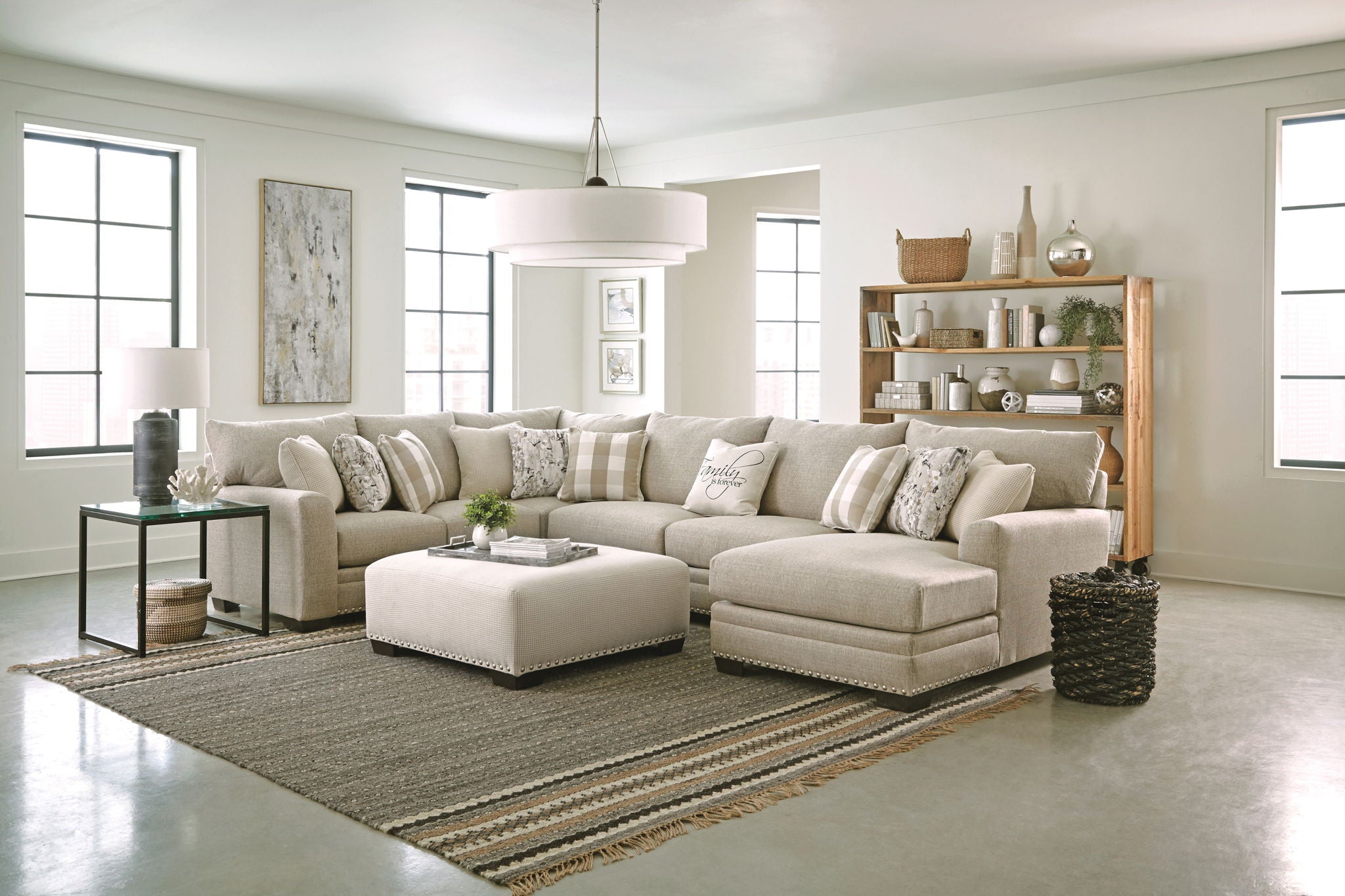 Salem - Cocktail Ottoman - Beige