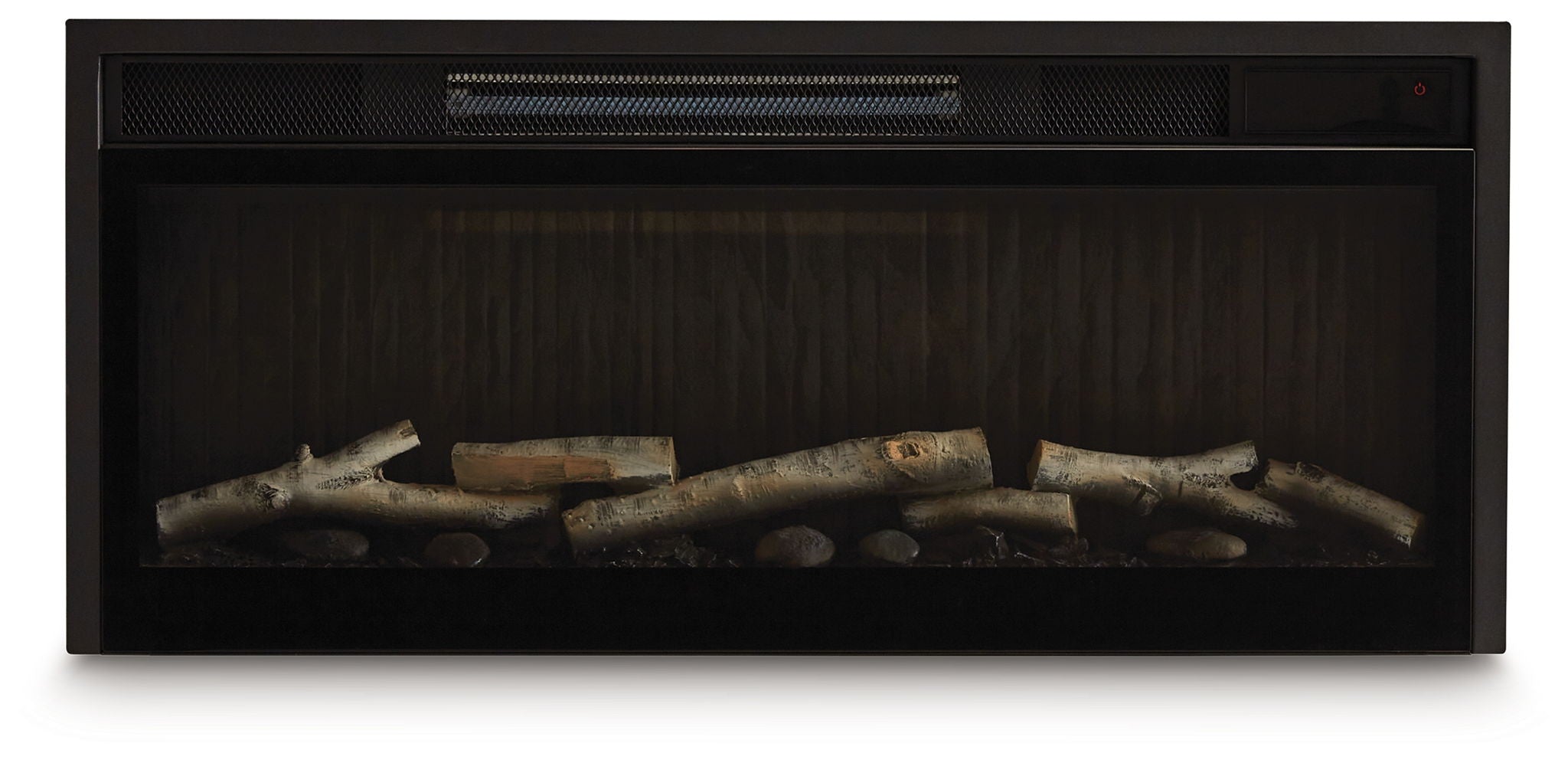 Entertainment Accessories Fireplace Insert With Faux Birch Log Set - Thumbnail 3