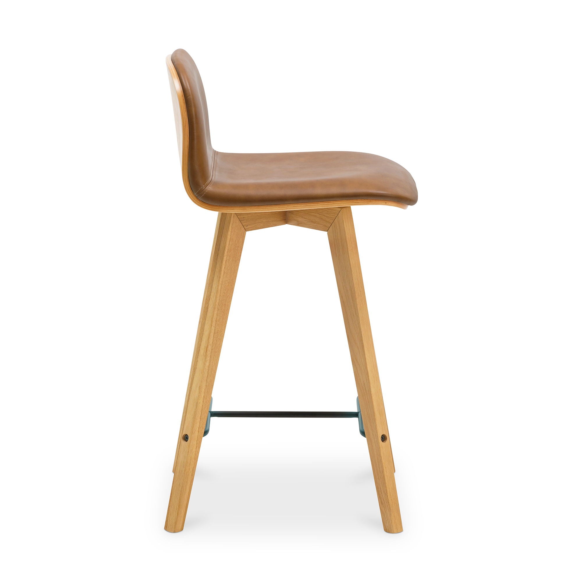 Napoli Leather Counter Stool - Thumbnail 2