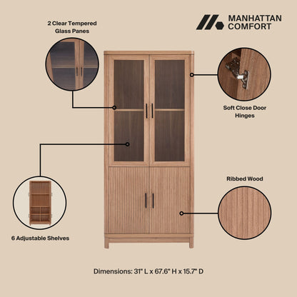 Jodie - Bookcase Cabinet