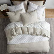 100% French Flax Linen - Twin Duvet Cover Set (Set of 2) - Natural