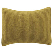Stonewashed Cotton Velvet - Quilted Pillow Sham - Tuscan