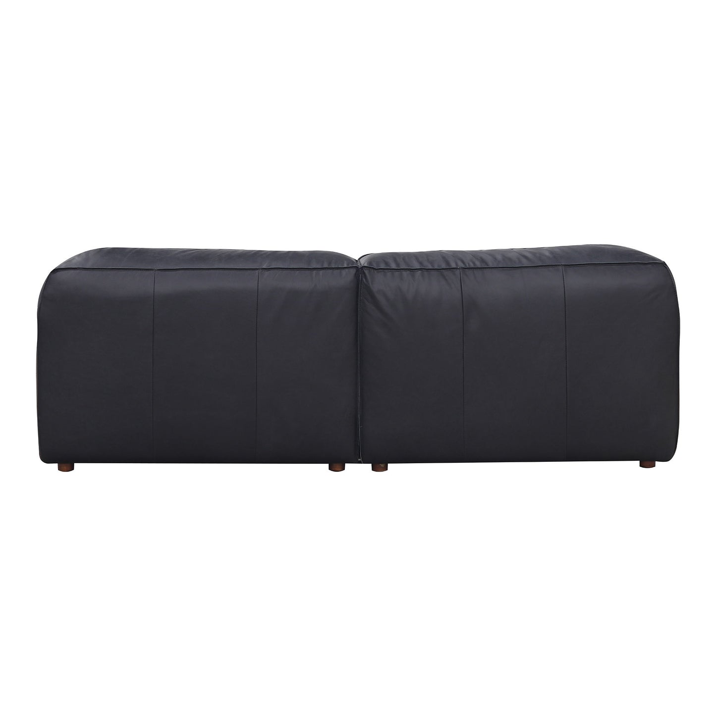 Form - Nook Modular Leather Sectional - Vantage Black