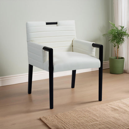 Aimee - Dining Arm Chair - Black Legs