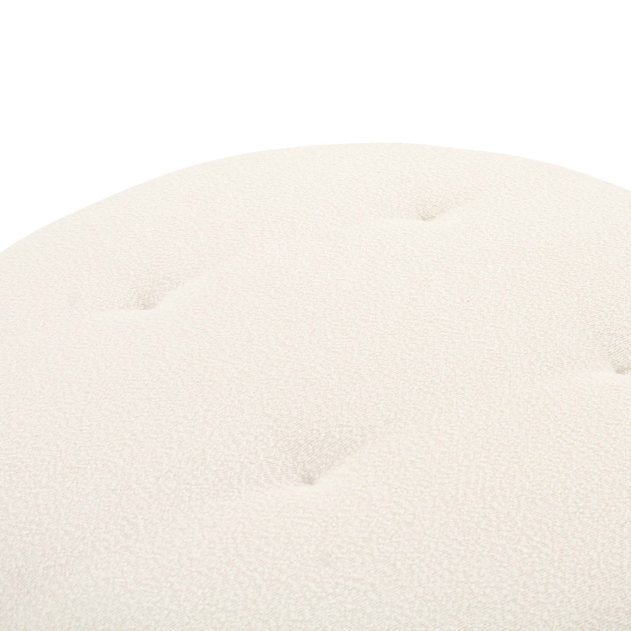 Fickle - Swivel Ottoman - Cream