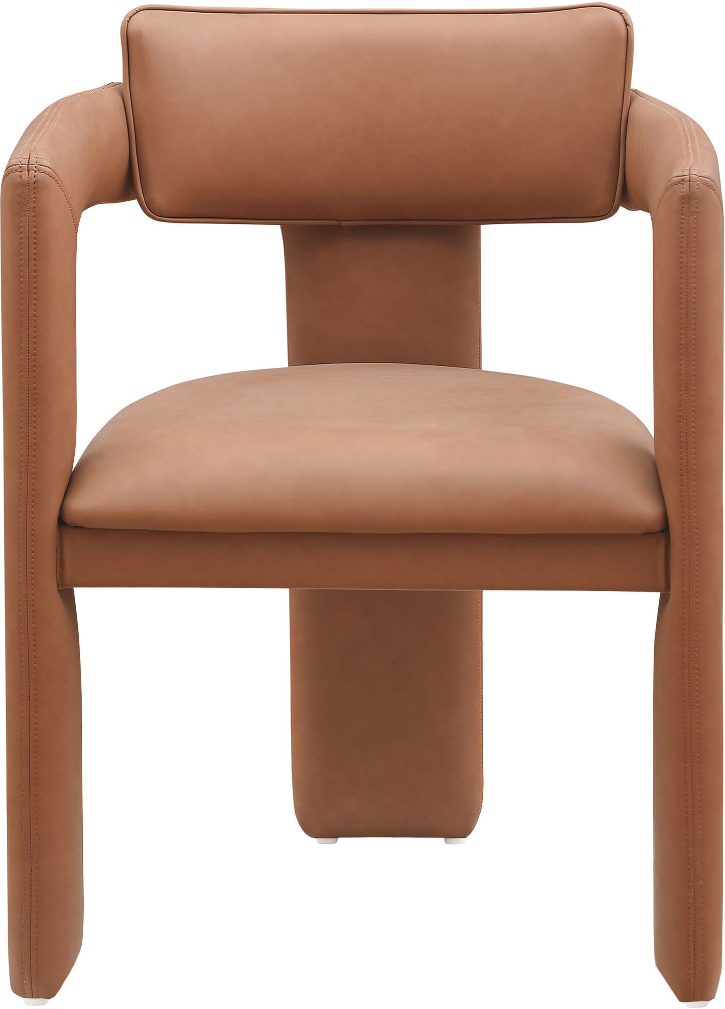 Brenda - Faux Leather Dining Chair (Set of 2) - Cognac