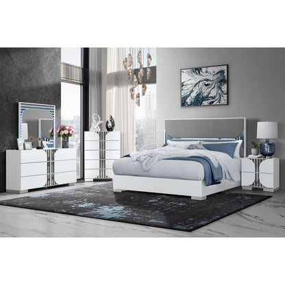 Sasha - Nightstand With Accents - White