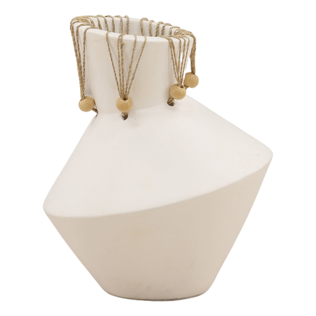 Tavo - Vase (Set of 2) - White And Natural