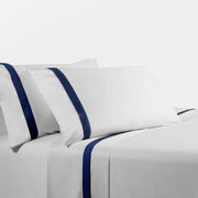 Flange Sheet - Queen 350TC Flange Design Sheet Set (Set of 4) - Navy
