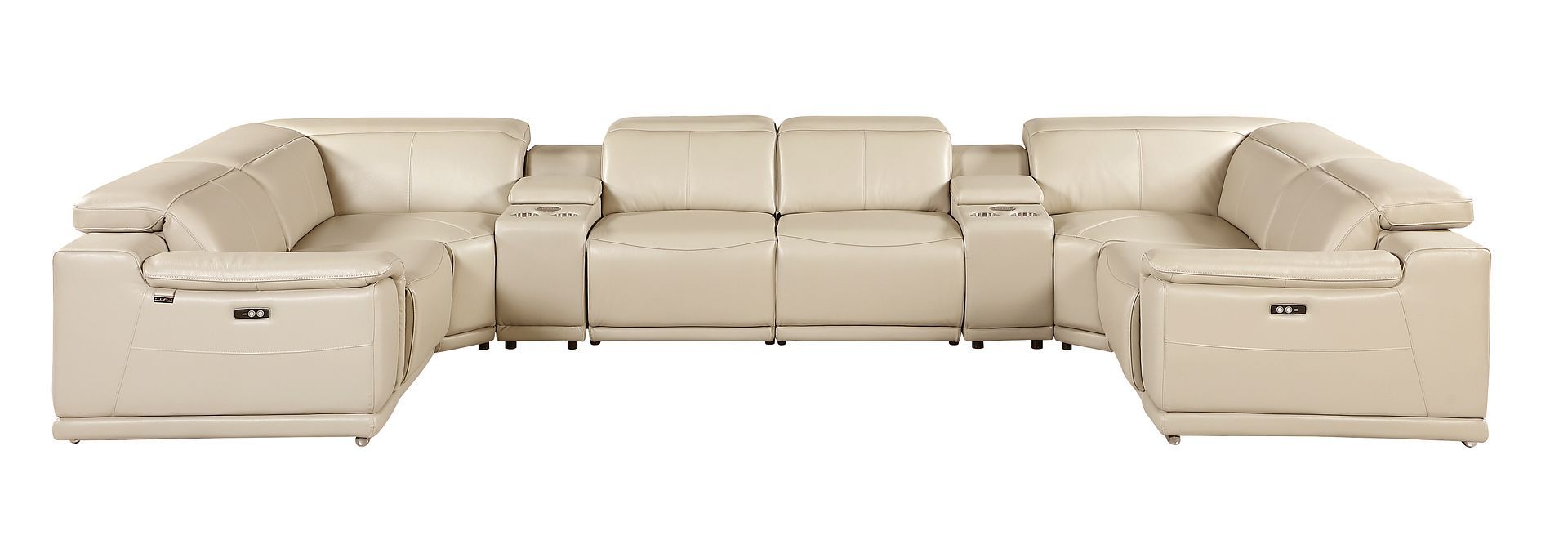 9762 - 8-Piece U Shaped Sectional Sofa With 2 Power Recliners