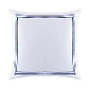 Border Embroidery - Euro Sham - Navy