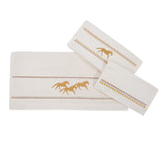 Running Remuda - Towel Set (Set of 3), 2 Per Carton - Cream