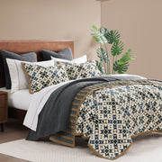 Mosaic - Full/Queen Reversible Quilt Set (Set of 3) - Multi Color