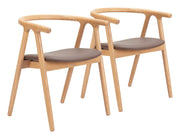 Peker - Dining Chair (Set of 2) - Brown / Natural