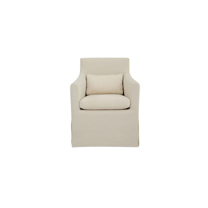 Lydia - Outdoor Slipcover Dining Chair - Cream