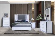 Ylime - 3 Piece Bedroom Set (Dresser, Mirror, Nightstand) - Smooth White