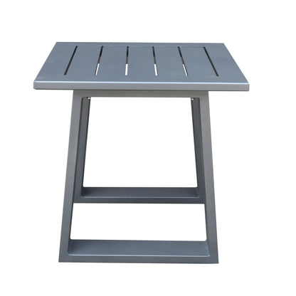 Traditional Style Outdoor Square End Table