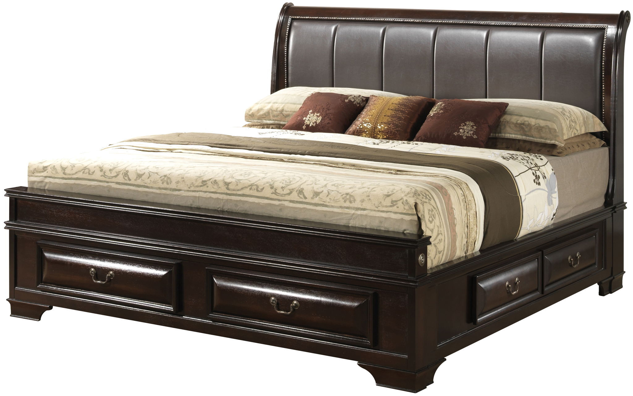 Glory Furniture - LaVita - Upholstered Storage Bed