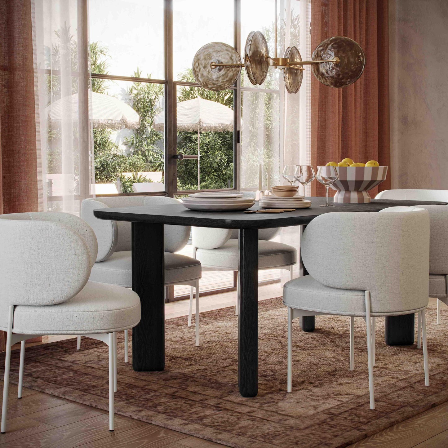 Jodie - 68" Rectangular Dining Table - Black