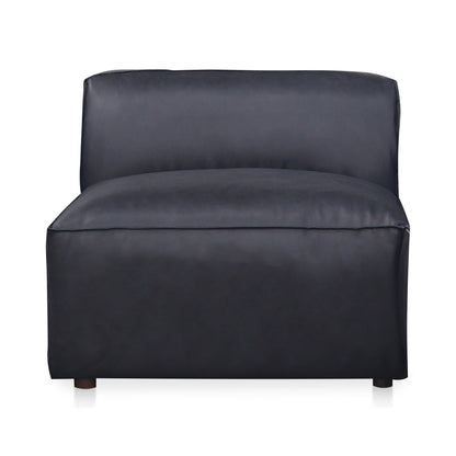 Form - Leather Slipper Chair - Vantage Black