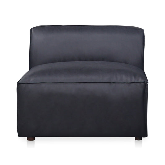 Form - Leather Slipper Chair - Vantage Black