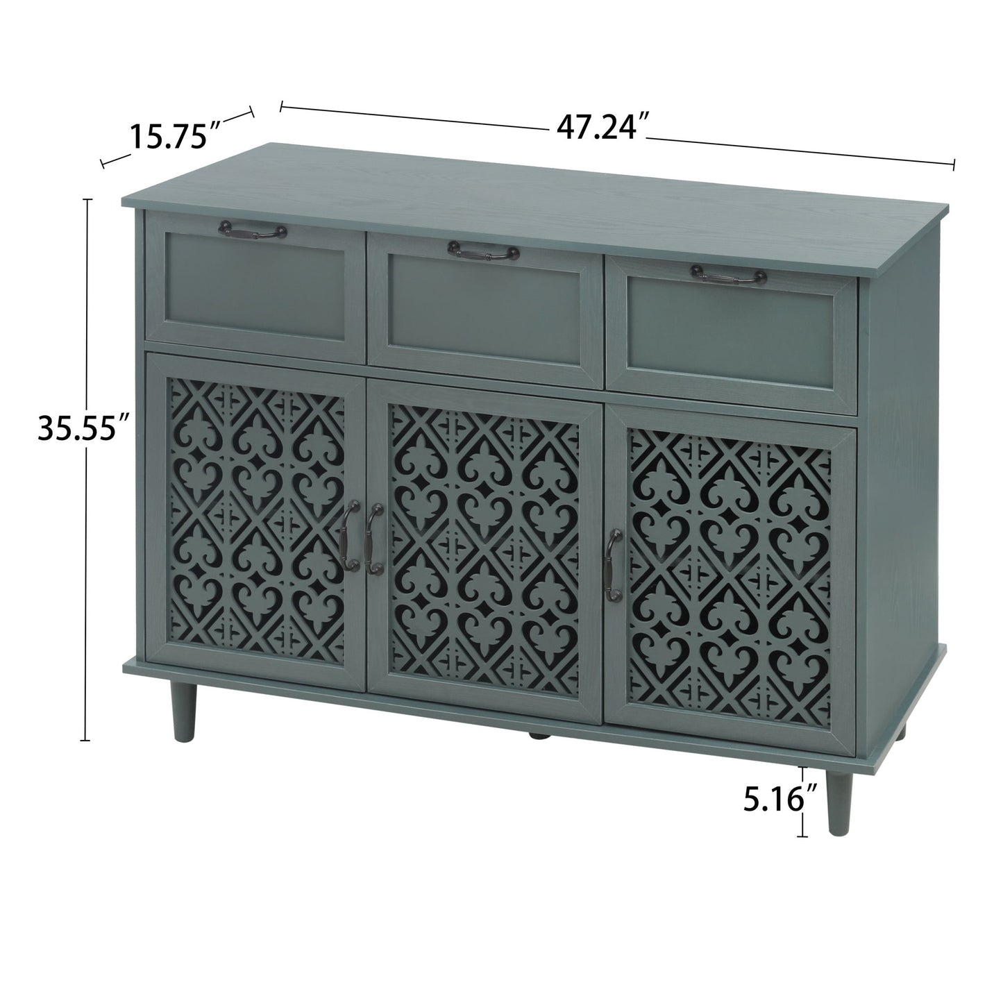 3 Door 3 Drawer Elegant Cabinet