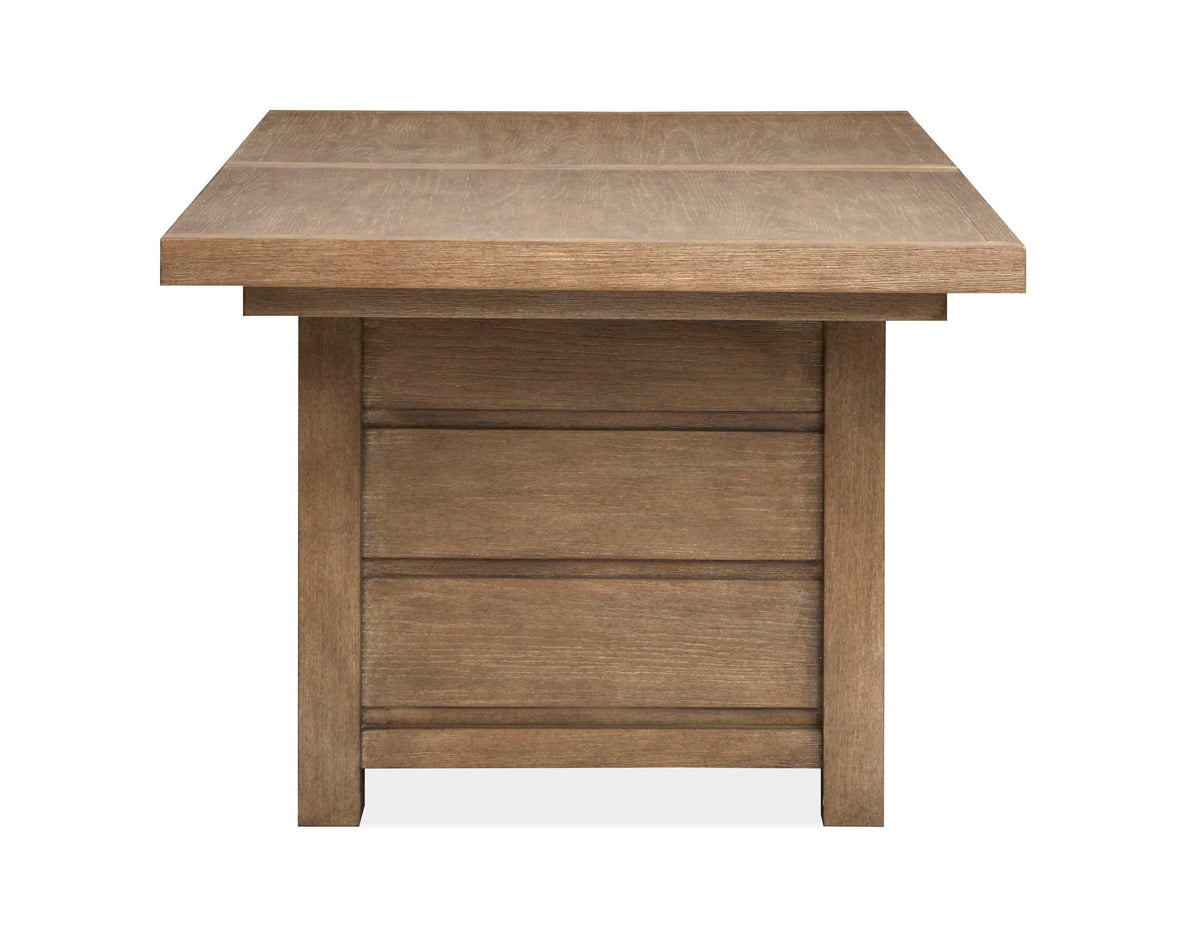 Plum Creek - 4 Piece Extendable Trestle Dining Table Set