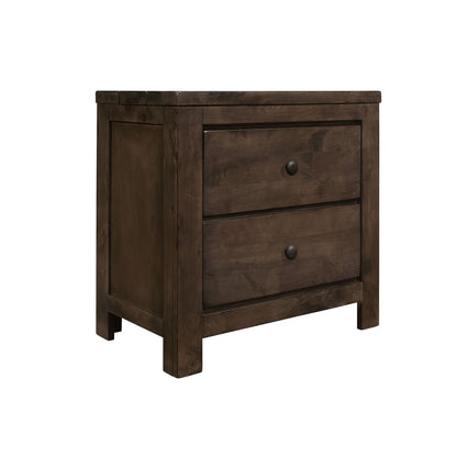 2 Drawer Nightstand - Brown