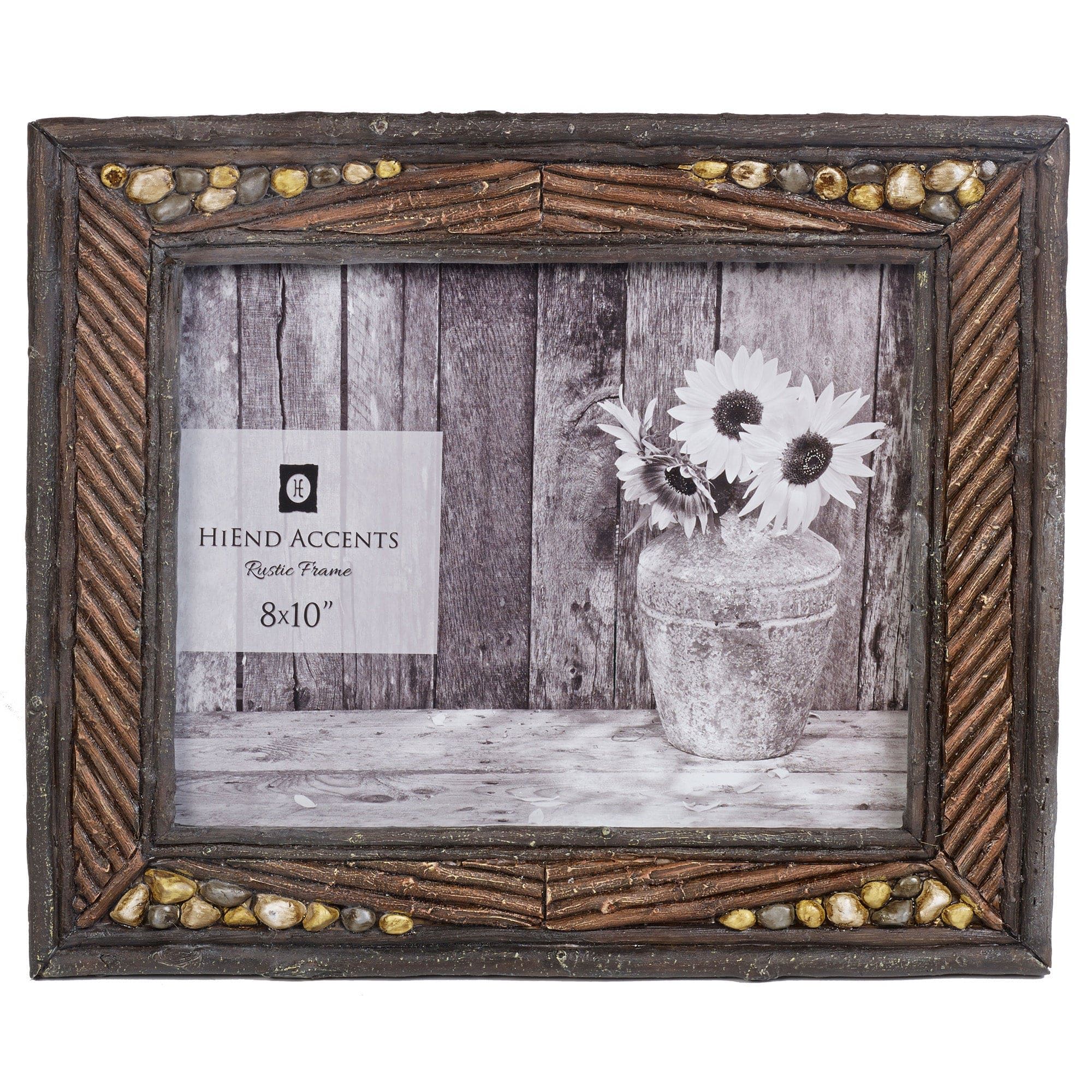 River Rock - 8" x 10" Picture Frame 4 Per Carton - Dark Brown
