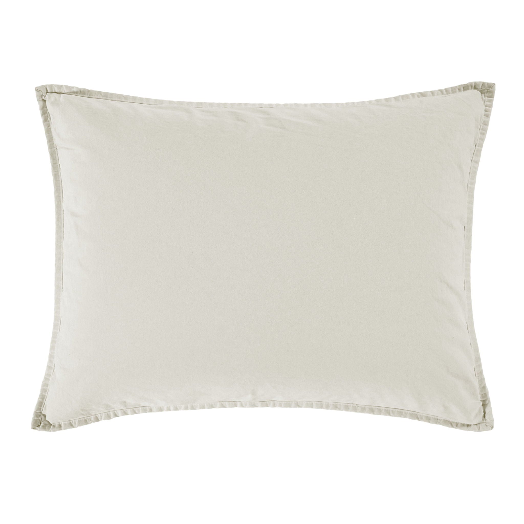 Cotton Canvas - Stonewashed Pillow Sham - Natural