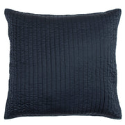 Satin Channel - Quilted Euro Sham - Blue