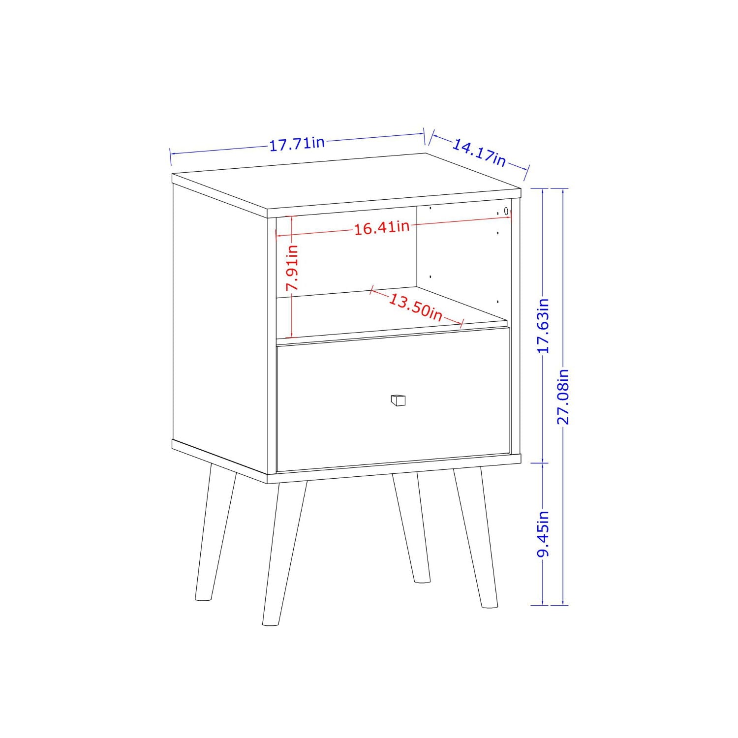 Liberty - Nightstand With 1 Drawer For Bedroom