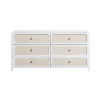 Patty - Rattan 6 Drawer Dresser
