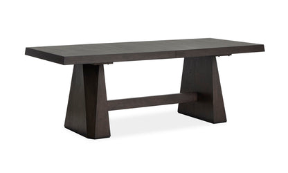 Tauren - Extendable Double Pedestal Dining Table - Coffee Bean