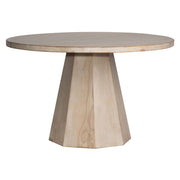 Jansen - Round Dining Table - Light Warm Wash