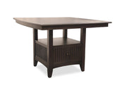 Caldwell - Complete Counter Height Dining Table With Storage Base - Espresso
