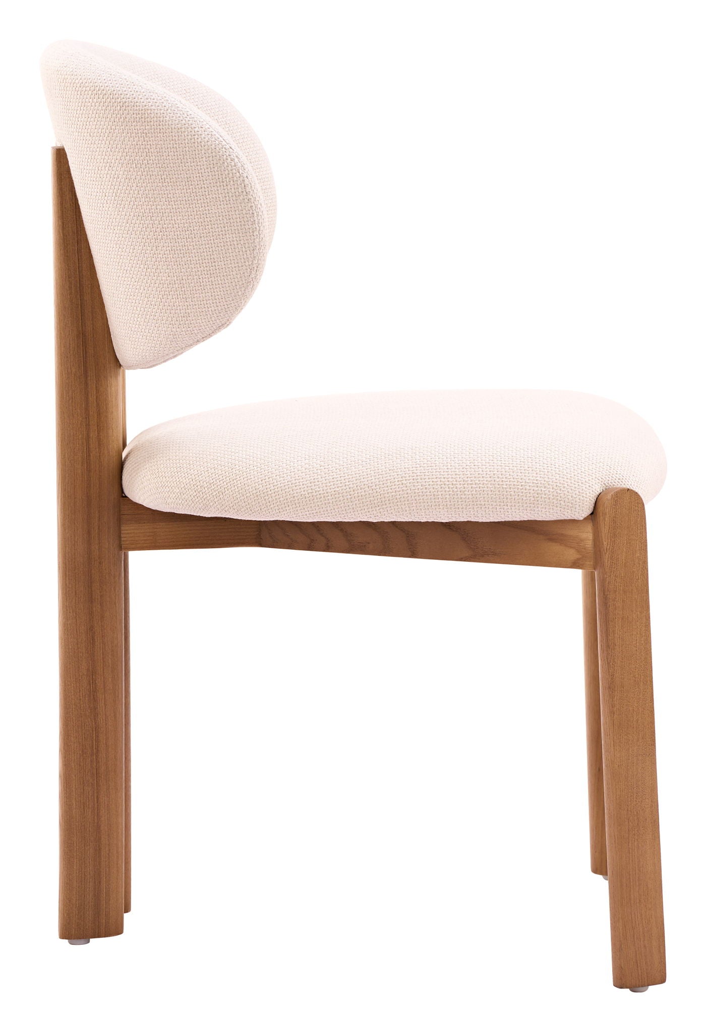 Rosetta - Dining Chair (Set of 2) - Beige / Walnut