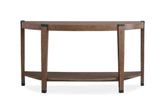 Kaysen - Demilune Sofa Table - Dark Brown