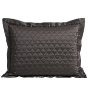 High Shine Satin - Quatrefoil Quilt Pillow Sham Set (Set of 2) - Espresso