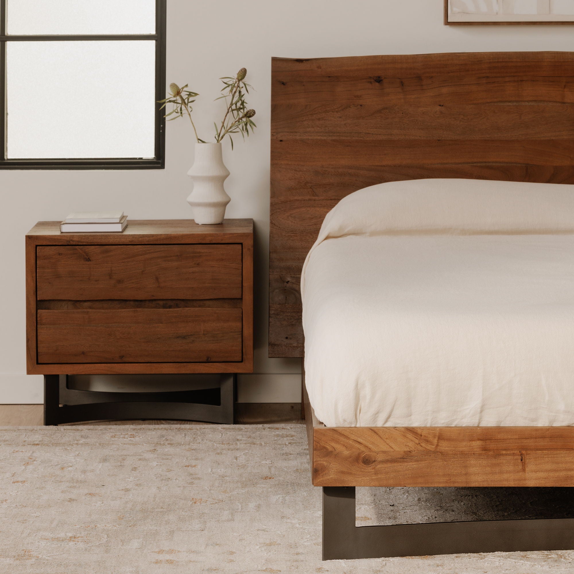 Bent - Nightstand - Smoked