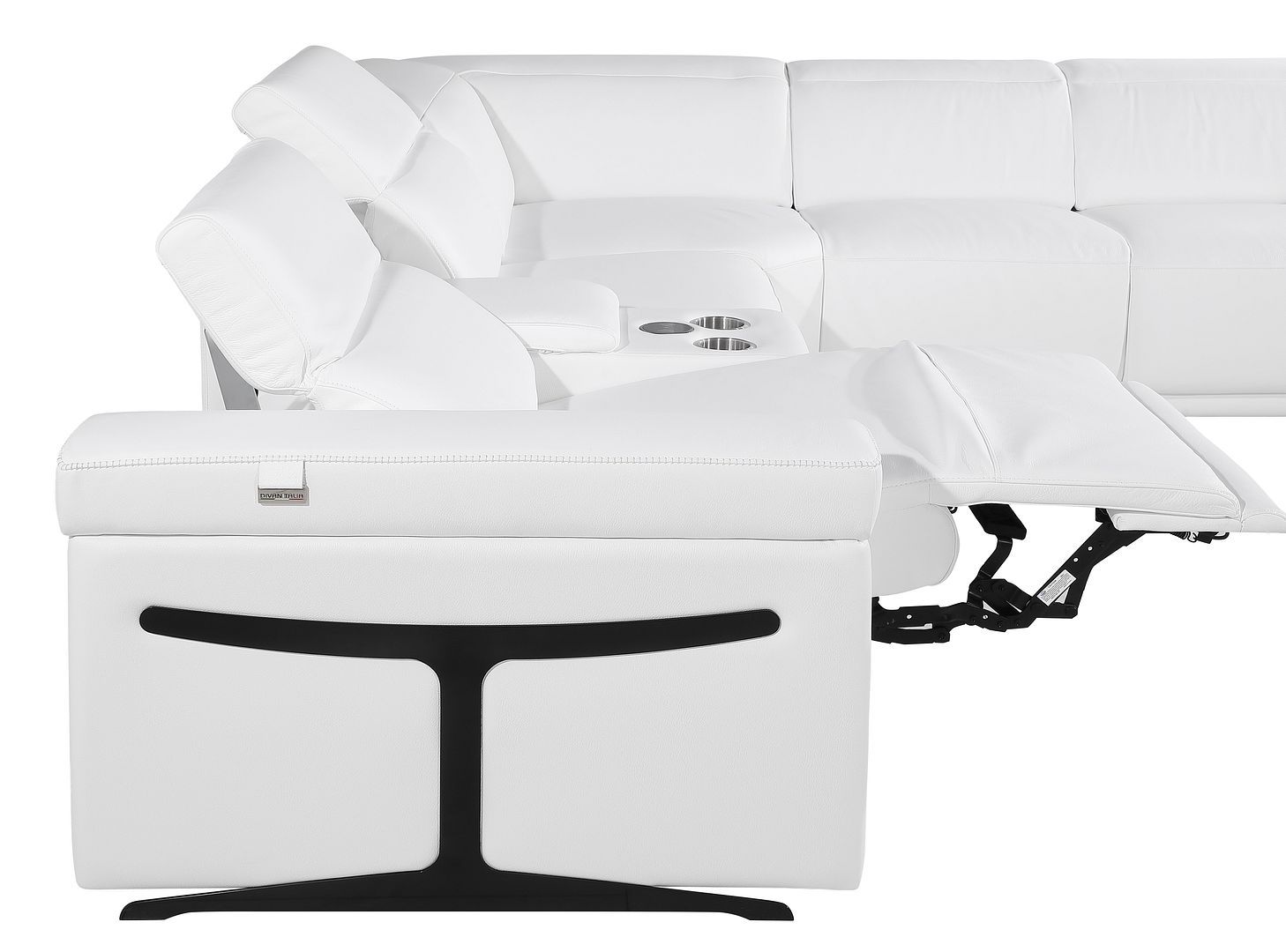 1126 - 8-Piece U-Shaped Sectional Sofa In With 2 Power Recliners & Power Headrests