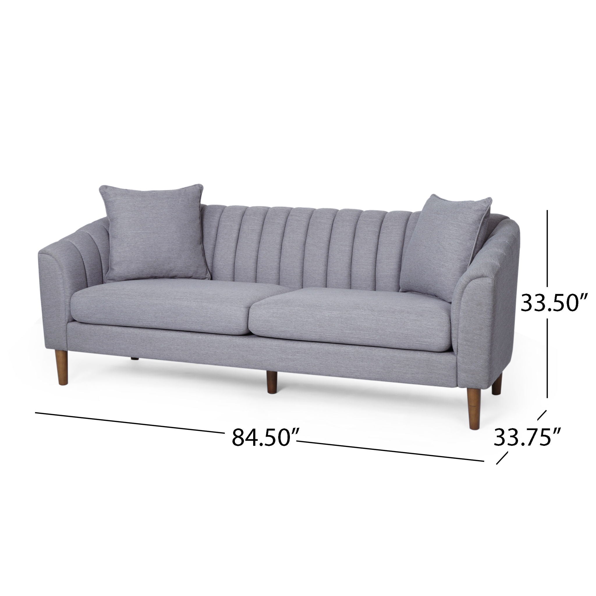 Contemporary 3 Seater Sofa With Accents