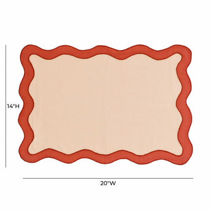 Scalloped Edge - Cotton Placemat (Set of 4)