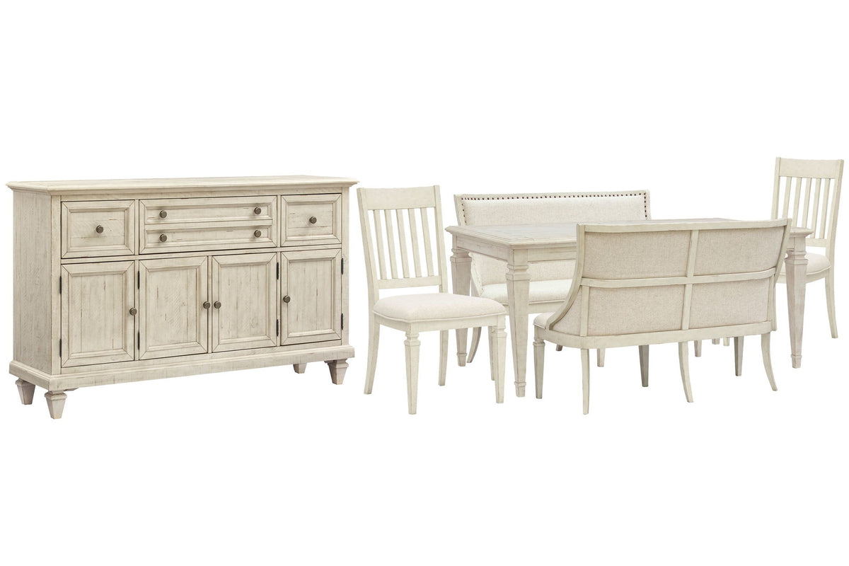Newport - 6 Piece Extendable Rectangular Dining Table Set
