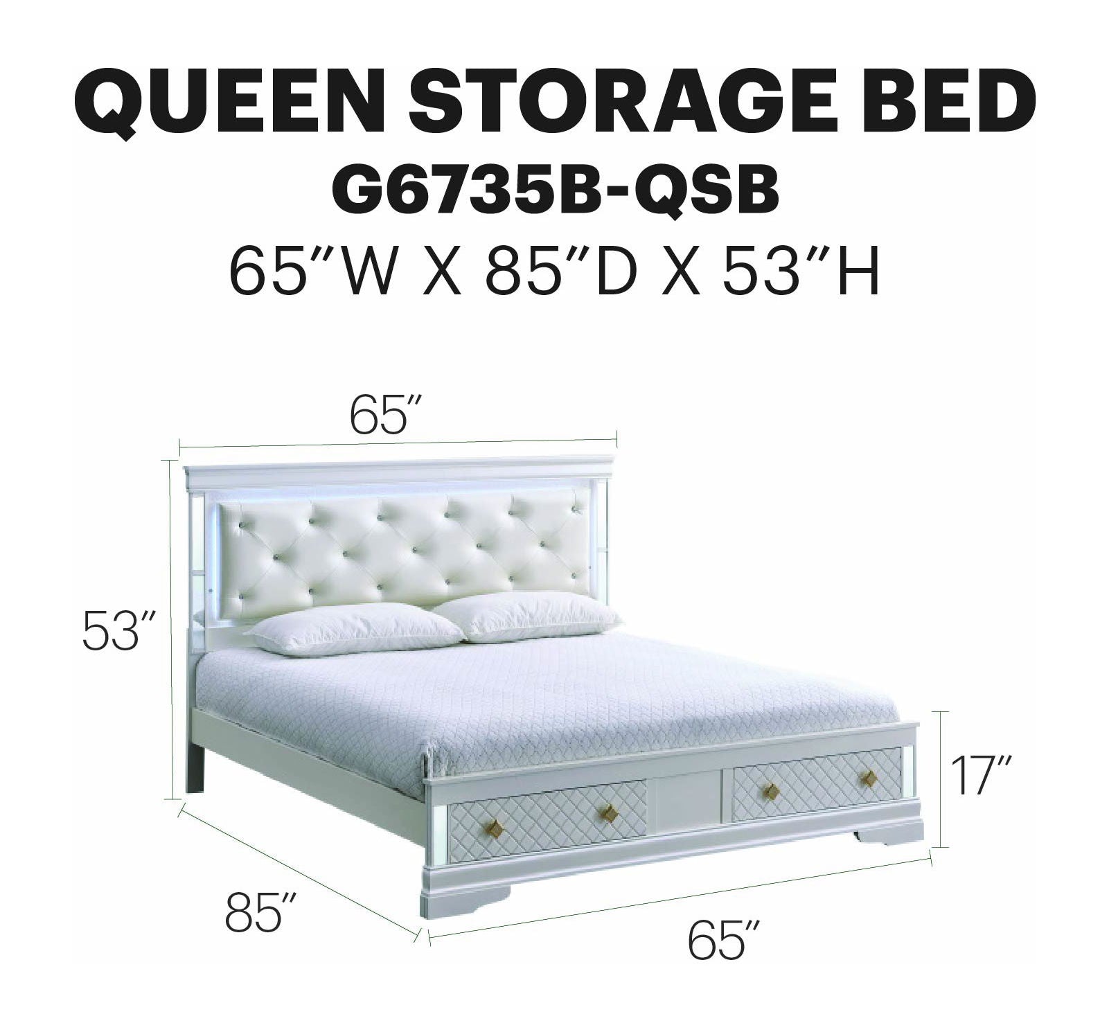 Glory Furniture - Verona - Storage Bed